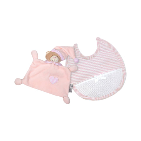 Set Doudou e bavaglino rosa